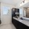 Spacious, well-lit bathroom