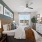 Bedroom with natural lighting and high ceilings
